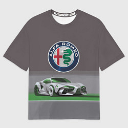 Футболка оверсайз мужская Alfa Romeo motorsport, цвет: 3D-принт