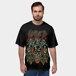 Футболка оверсайз мужская Slayer, цвет: 3D-принт — фото 2