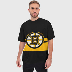 Футболка оверсайз мужская BOSTON BRUINS NHL, цвет: 3D-принт — фото 2