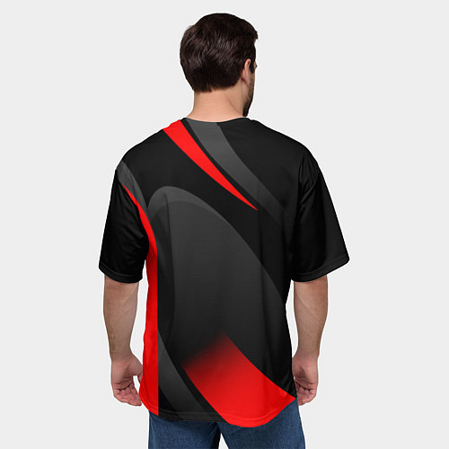 Мужская футболка оверсайз FC Bayern Munchen / 3D-принт – фото 4