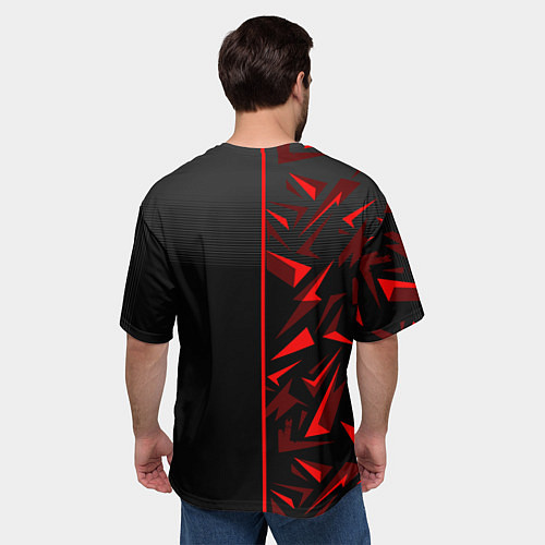 Мужская футболка оверсайз FC Bayern Munchen Форма / 3D-принт – фото 4