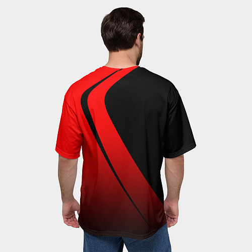 Мужская футболка оверсайз FC Bayern Munchen Форма / 3D-принт – фото 4