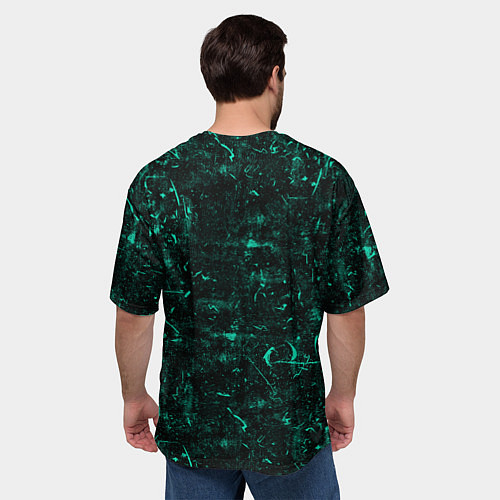 Мужская футболка оверсайз Тотемная сова / 3D-принт – фото 4