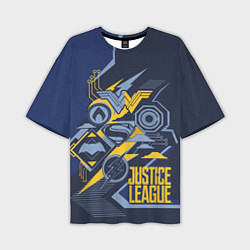 Футболка оверсайз мужская Justice League, цвет: 3D-принт