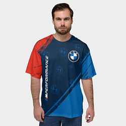Футболка оверсайз мужская BMW БМВ, цвет: 3D-принт — фото 2