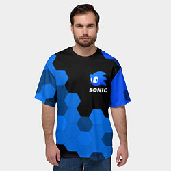 Футболка оверсайз мужская СОНИК SONIC, цвет: 3D-принт — фото 2