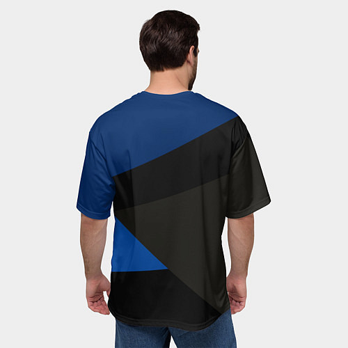 Мужская футболка оверсайз INTER EXLUSIVE / 3D-принт – фото 4