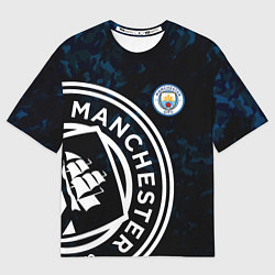 Футболка оверсайз мужская Manchester City, цвет: 3D-принт