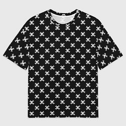 Футболка оверсайз мужская Черепа, цвет: 3D-принт