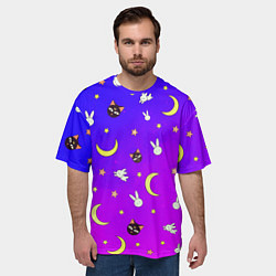 Футболка оверсайз мужская СЭЙЛОР МУН, цвет: 3D-принт — фото 2