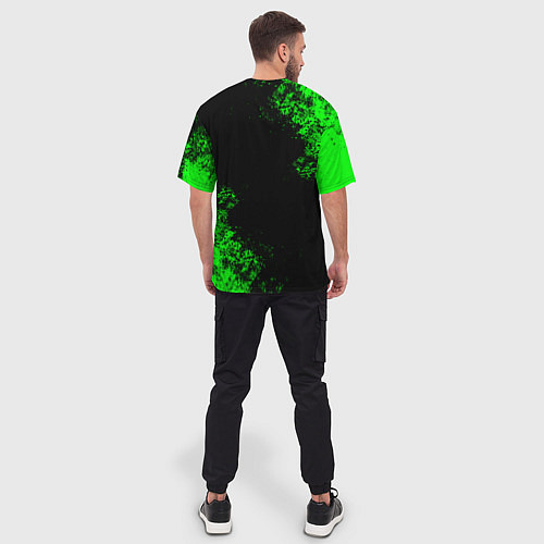 Мужская футболка оверсайз MINECRAFT CREEPER / 3D-принт – фото 4