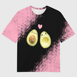 Футболка оверсайз мужская Авокадо, цвет: 3D-принт