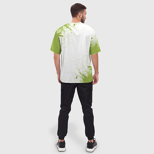 Мужская футболка оверсайз Авокадо / 3D-принт – фото 4