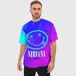 Футболка оверсайз мужская NIRVANA НИРВАНА, цвет: 3D-принт — фото 2