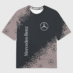 Футболка оверсайз мужская MERCEDES МЕРСЕДЕС, цвет: 3D-принт