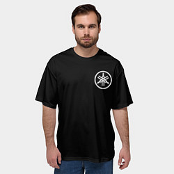 Футболка оверсайз мужская Yamaha на спине, цвет: 3D-принт — фото 2