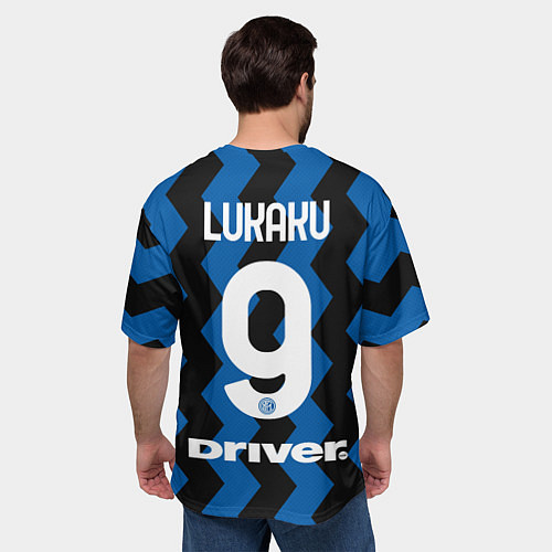 Мужская футболка оверсайз Лукаку 2021 Домашняя форма / 3D-принт – фото 4