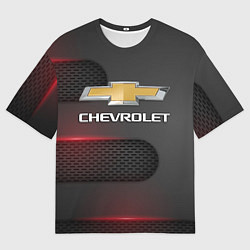 Футболка оверсайз мужская CHEVROLET, цвет: 3D-принт