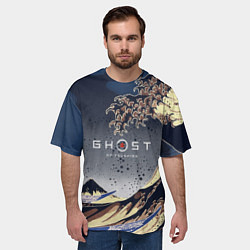 Футболка оверсайз мужская Ghost of Tsushima, цвет: 3D-принт — фото 2