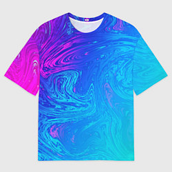 Футболка оверсайз мужская BACKGROUND IN NEON, цвет: 3D-принт