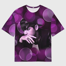 Футболка оверсайз мужская BTS, цвет: 3D-принт