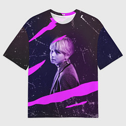 Футболка оверсайз мужская BTS, цвет: 3D-принт
