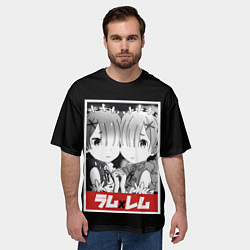 Футболка оверсайз мужская Re:Zero, цвет: 3D-принт — фото 2