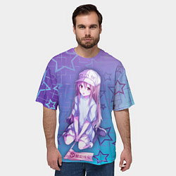 Футболка оверсайз мужская Тромбоцит, цвет: 3D-принт — фото 2