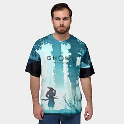 Футболка оверсайз мужская Ghost of Tsushima, цвет: 3D-принт — фото 2