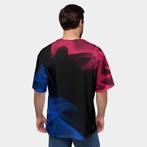 Мужская футболка оверсайз BARCELONA БАРСЕЛОНА / 3D-принт – фото 4