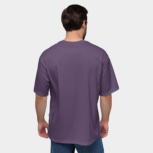 Мужская футболка оверсайз Довольный кот / 3D-принт – фото 4