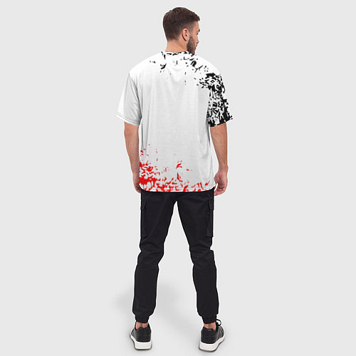 Мужская футболка оверсайз Ходячие мертвецы / 3D-принт – фото 4