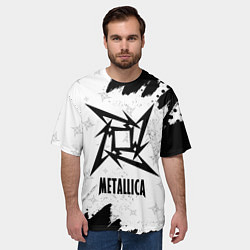 Футболка оверсайз мужская METALLICA МЕТАЛЛИКА, цвет: 3D-принт — фото 2