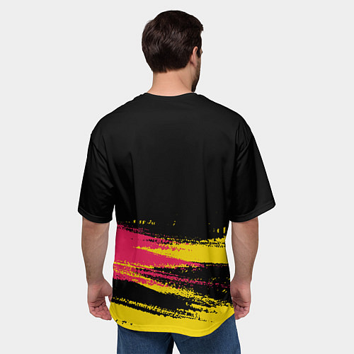 Мужская футболка оверсайз BARCELONA БАРСЕЛОНА / 3D-принт – фото 4