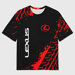 Футболка оверсайз мужская LEXUS ЛЕКСУС, цвет: 3D-принт