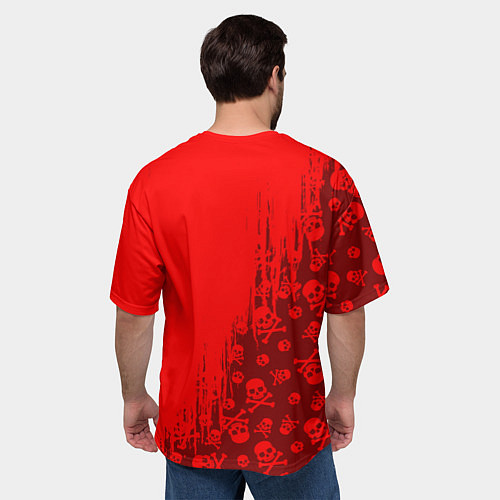 Мужская футболка оверсайз КОРОЛЬ И ШУТ / 3D-принт – фото 4