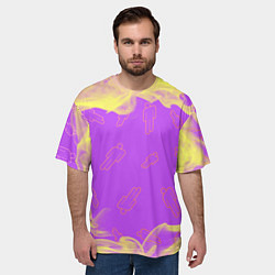 Футболка оверсайз мужская BILLIE EILISH БИЛЛИ АЙЛИШ, цвет: 3D-принт — фото 2