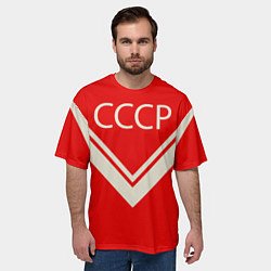 Футболка оверсайз мужская СССР хоккейная форма, цвет: 3D-принт — фото 2