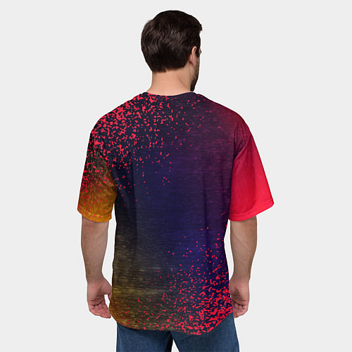 Мужская футболка оверсайз БЕЗ БАБ / 3D-принт – фото 4