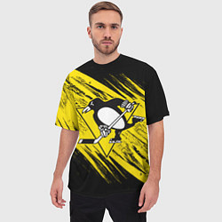Футболка оверсайз мужская Pittsburgh Penguins Sport, цвет: 3D-принт — фото 2