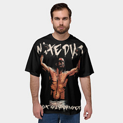 Футболка оверсайз мужская Нейт Диас, цвет: 3D-принт — фото 2