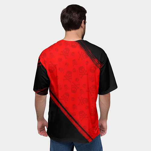 Мужская футболка оверсайз КОРОЛЬ И ШУТ / 3D-принт – фото 4