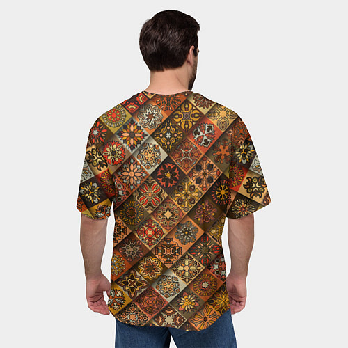 Мужская футболка оверсайз СЛАВЯНСКАЯ СИМВОЛИКА / 3D-принт – фото 4