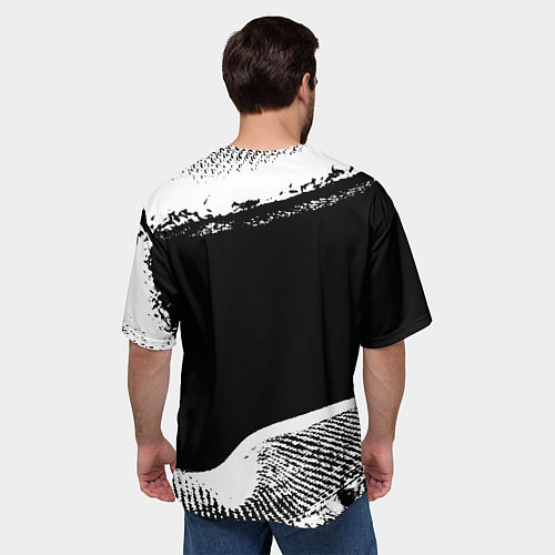 Мужская футболка оверсайз Pyrokinesis / 3D-принт – фото 4