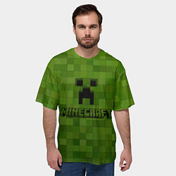Футболка оверсайз мужская Minecraft, цвет: 3D-принт — фото 2