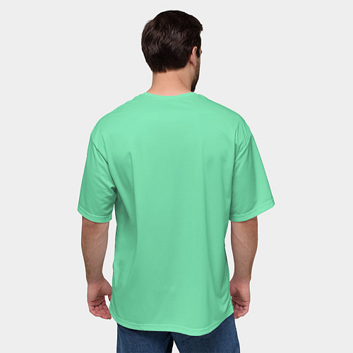 Мужская футболка оверсайз Единорог акварель / 3D-принт – фото 4