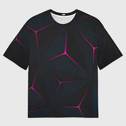 Футболка оверсайз мужская Тетраэдр, цвет: 3D-принт