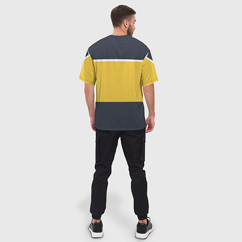 Мужская футболка оверсайз Звездный костюм № 2 Z / 3D-принт – фото 4