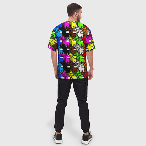 Мужская футболка оверсайз AMONG US / 3D-принт – фото 4