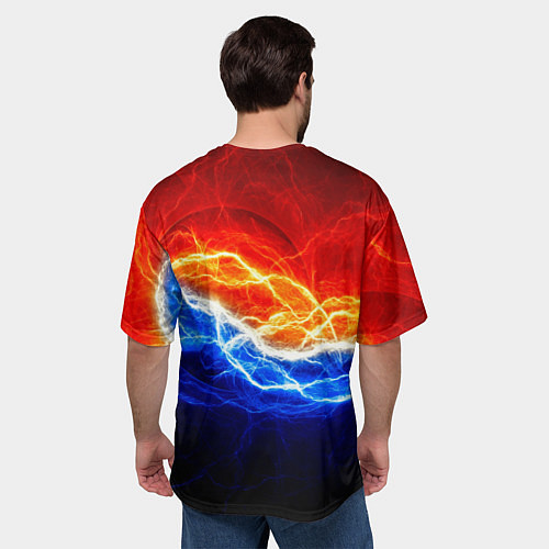 Мужская футболка оверсайз Among us sabotage / 3D-принт – фото 4